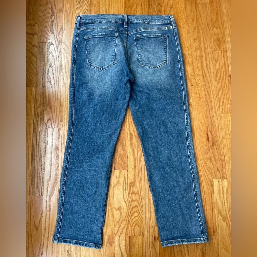 KanCan Blue Lightly Distressed Straight Jeans - Picture 5 of 8